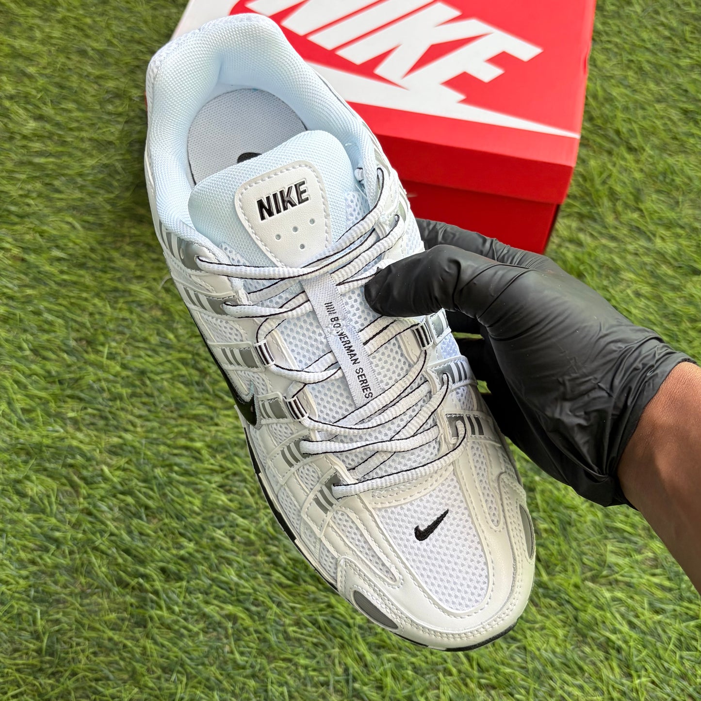 Nike P-6000 "White Metallic Silver Black"
