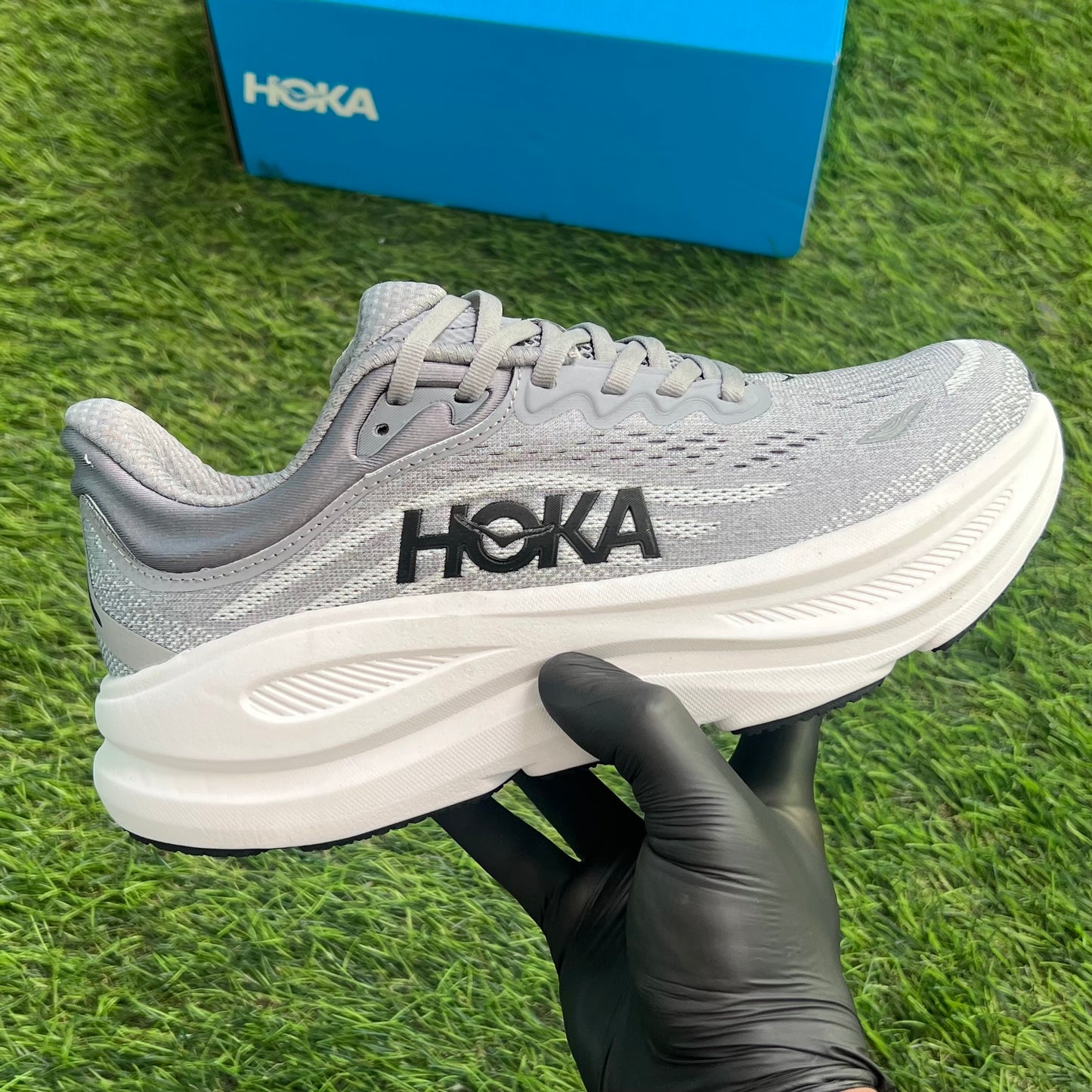 Hoka One One Bondi 9 "Galactic Grey/Stellar Grey"