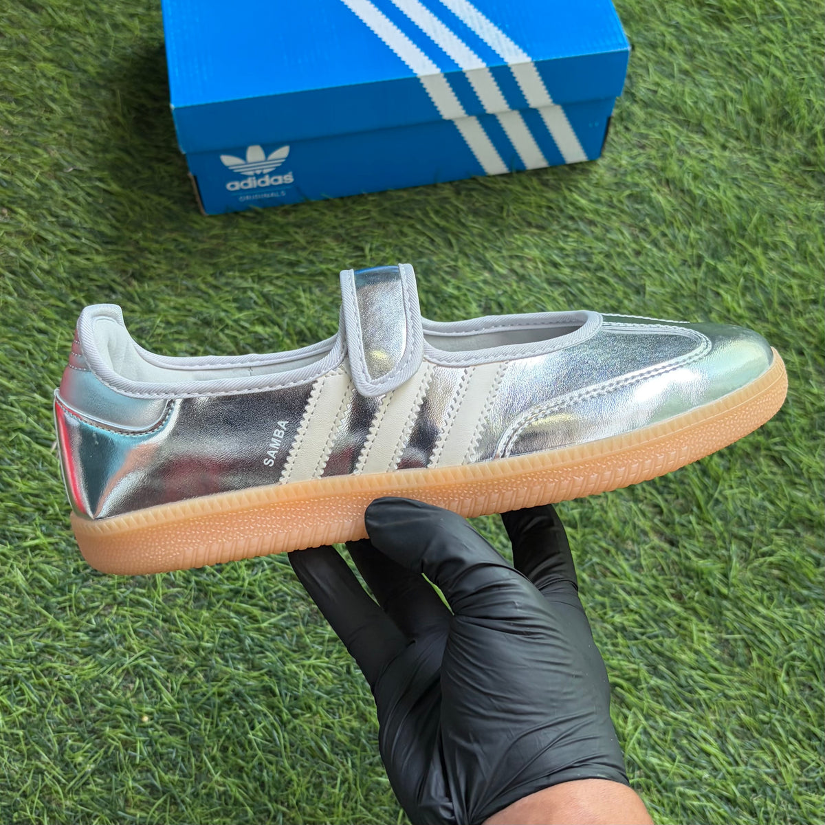 Adidas Samba Jane “Silver Metallic Off White”