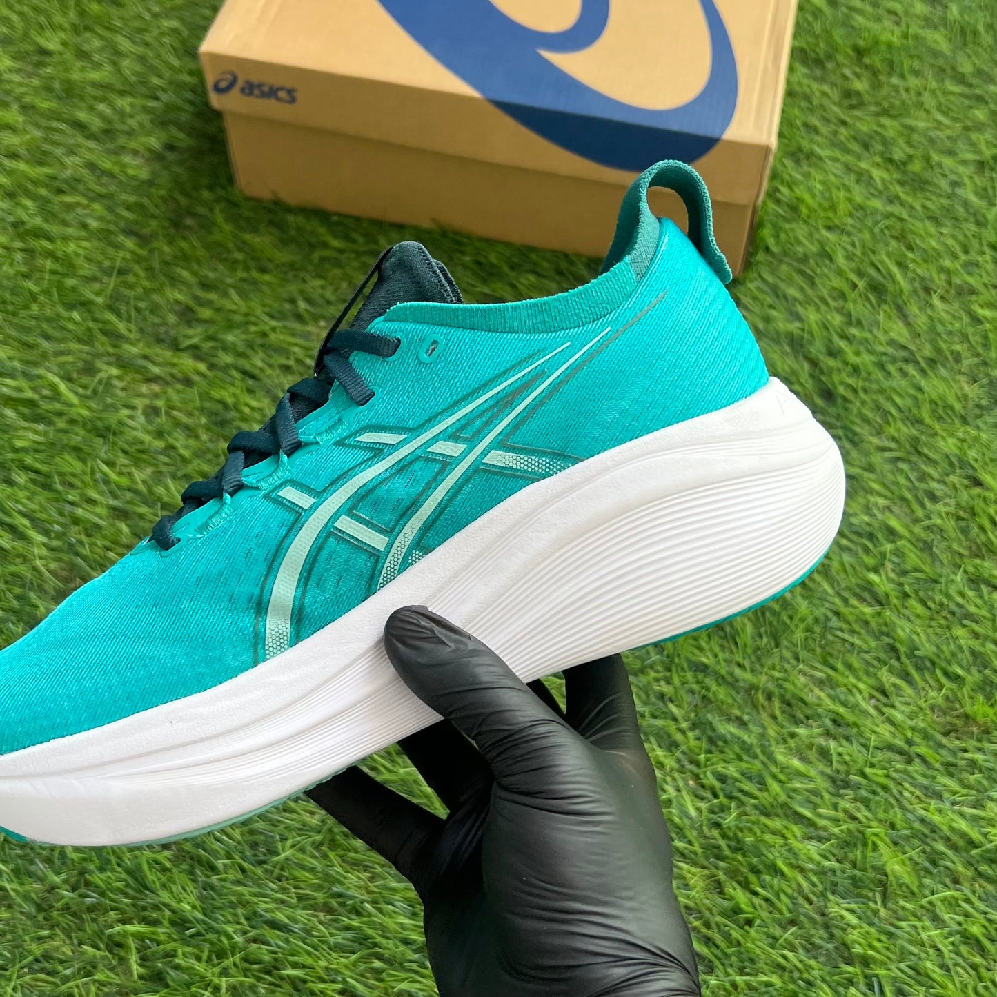Asics Gel Nimbus 27 "Wave Teal/Saxon Green"