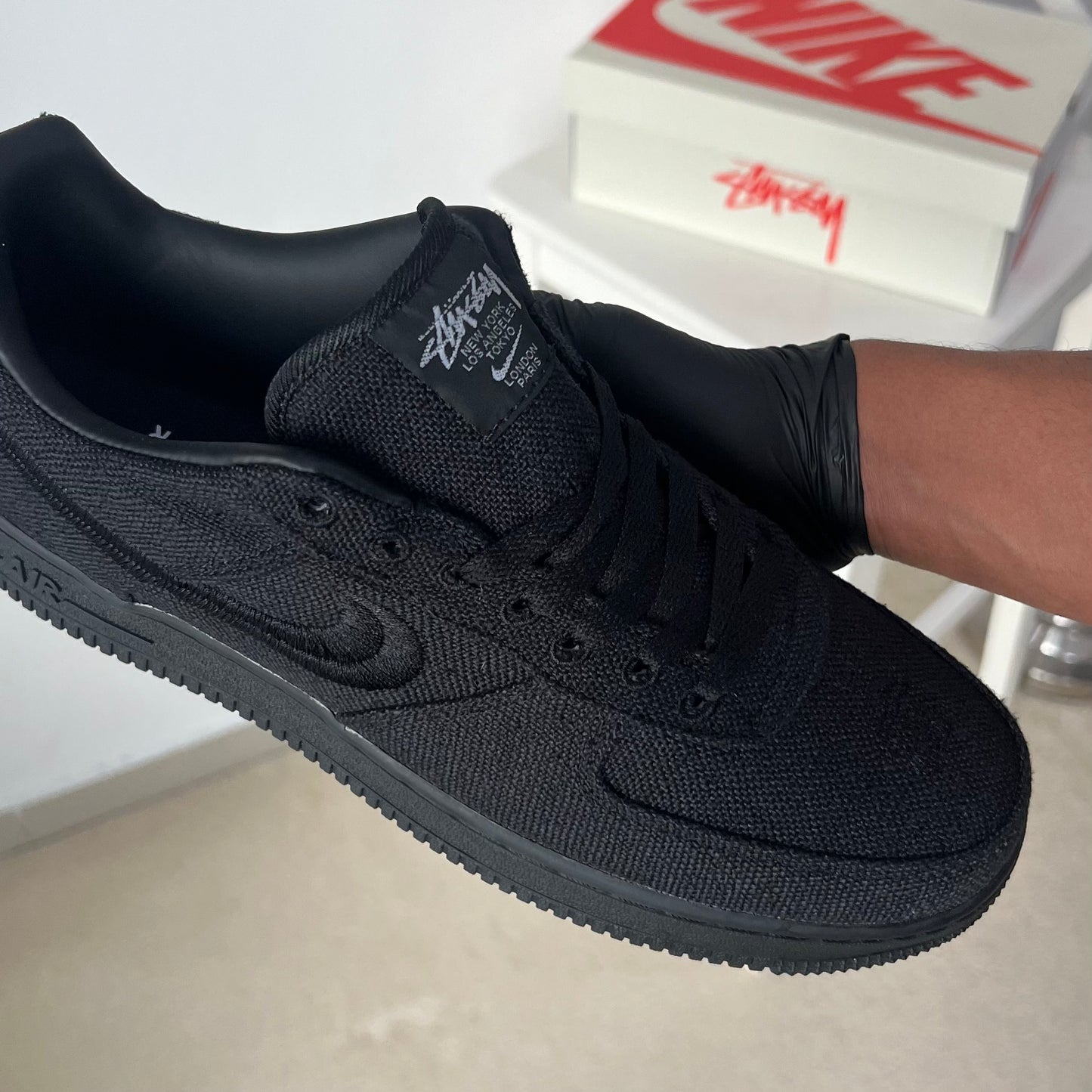 Nike x Stüssy Air Force 1 Low "Black"