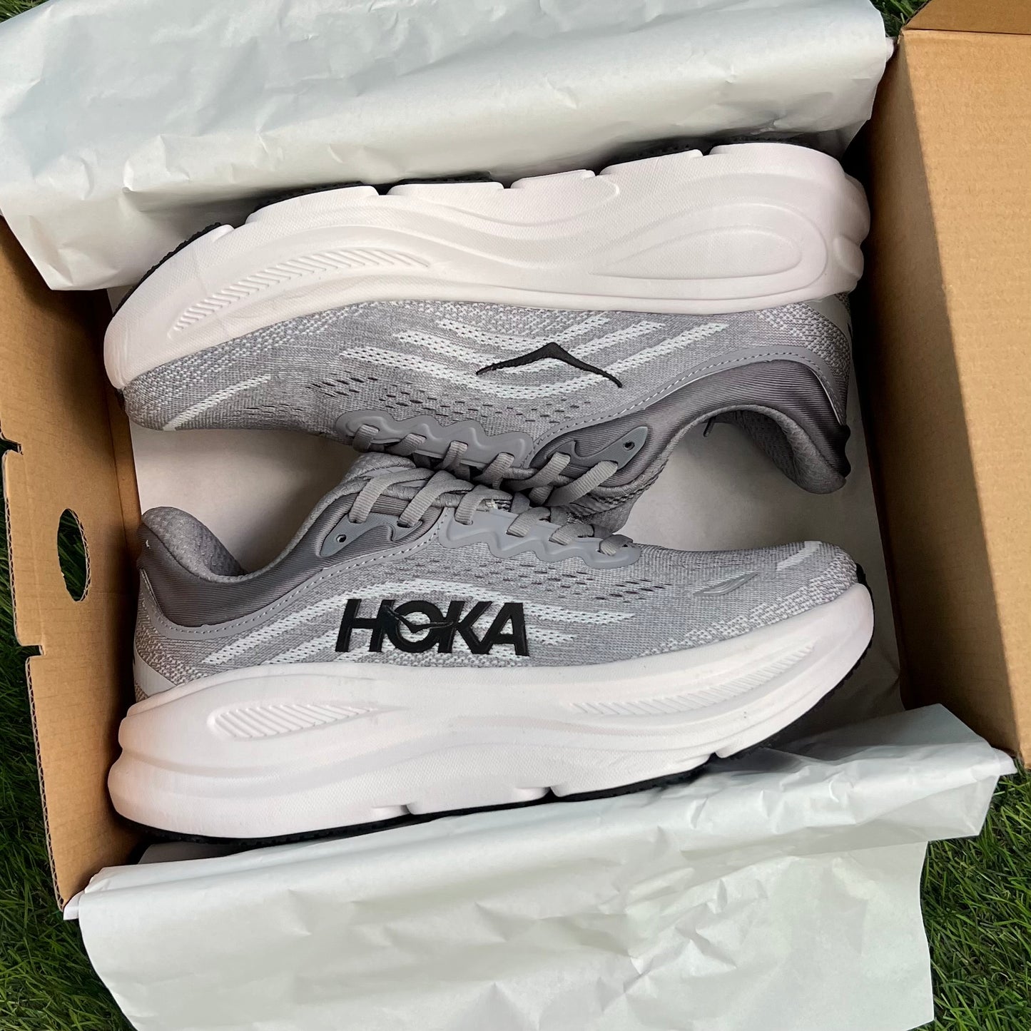 Hoka One One Bondi 9 "Galactic Grey/Stellar Grey"