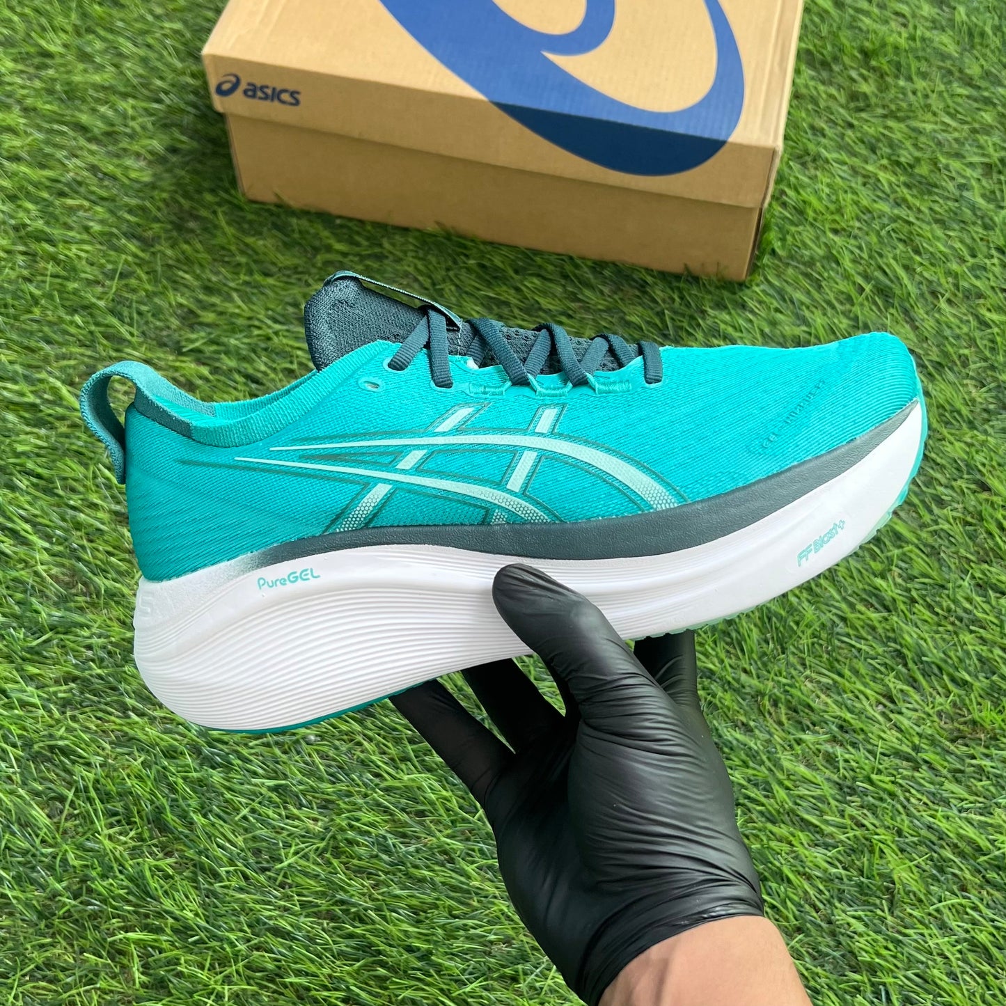 Asics Gel Nimbus 27 "Wave Teal/Saxon Green"