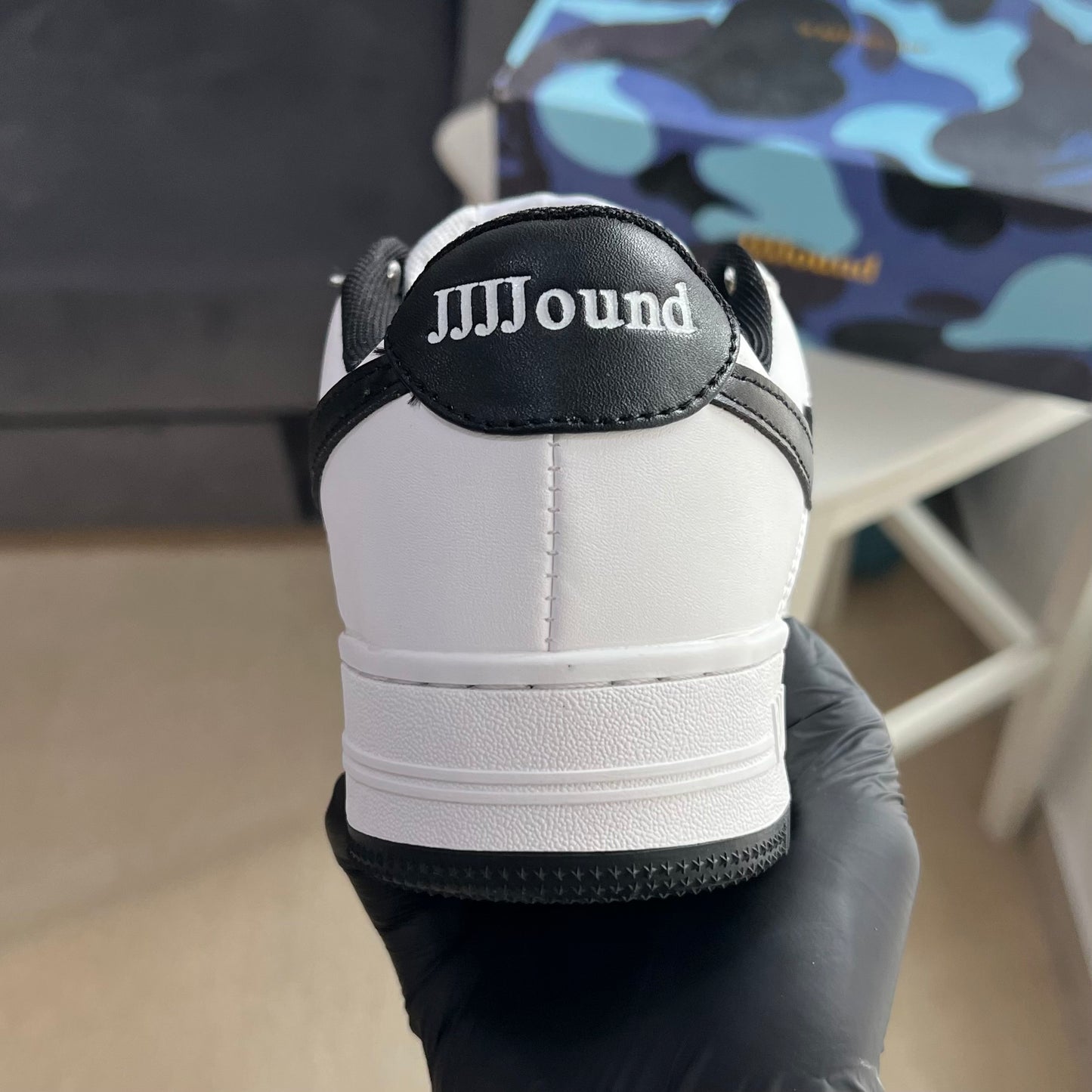 Bapesta x jjjjound "White/Black"