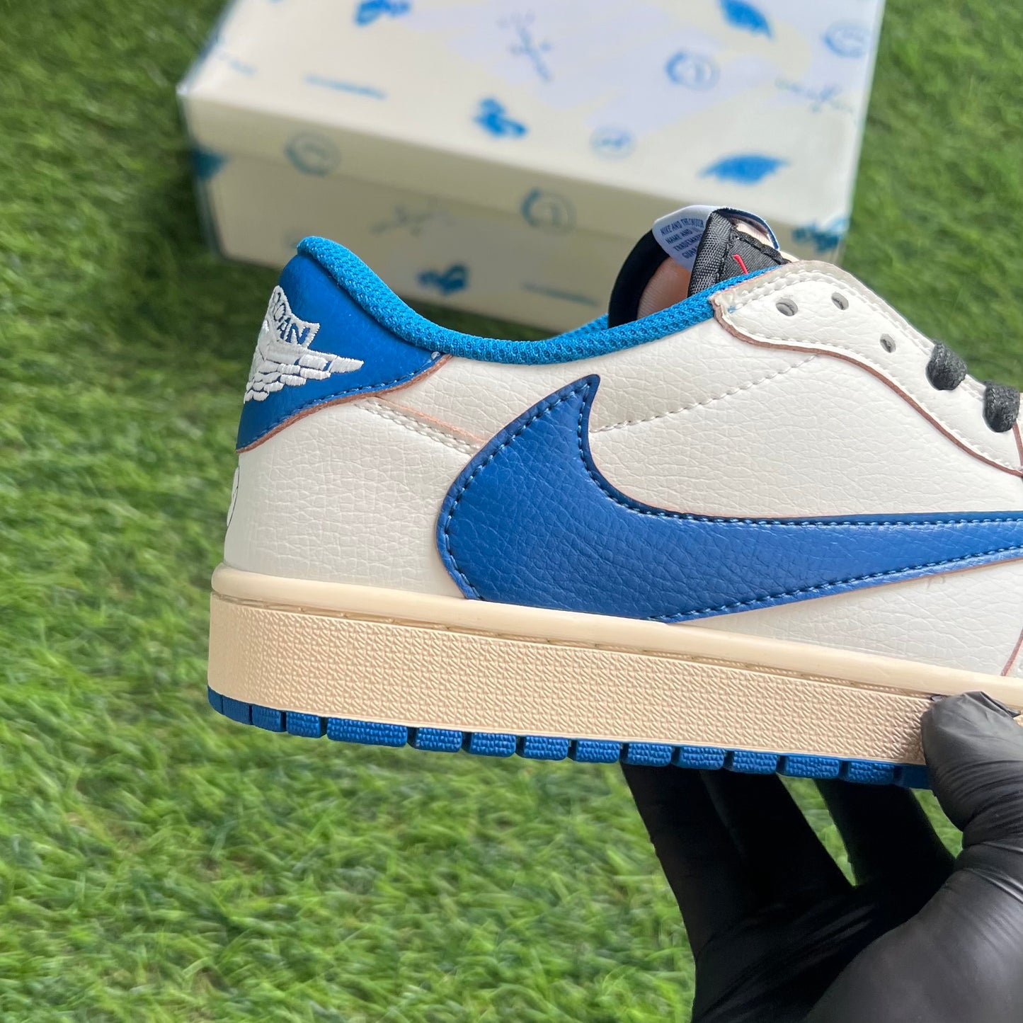 Air Jordan 1 Low x Travis Scott x Fragment “Sail Military Blue”